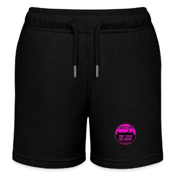 Boat Warning - Kids Organic Sweat Shorts by Stanley/Stella - black - Front