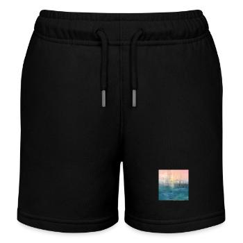 The light Bridge - Short de jogging enfant bio Stanley/Stella - noir - Devant