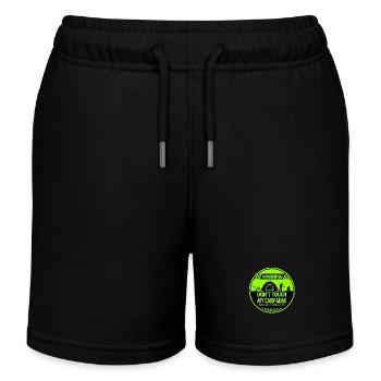 Carp warning - Kids Organic Sweat Shorts by Stanley/Stella - black - Front