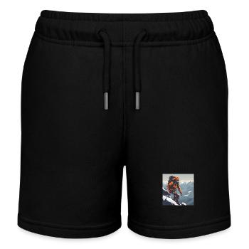 Alpinisme - Short de jogging enfant bio Stanley/Stella - noir - Devant