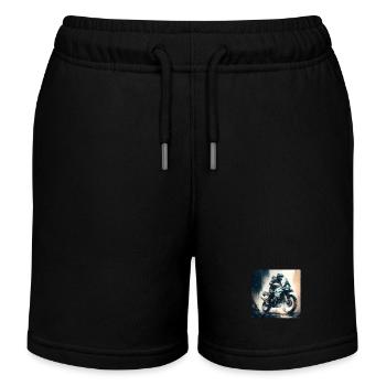 Tour d’Enduro 2 - Short de jogging enfant bio Stanley/Stella - noir - Devant