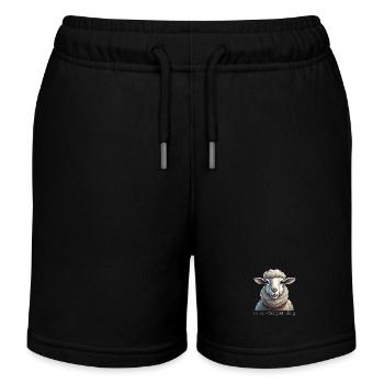 Je ne veux pas de tes moutons - Short de jogging enfant bio Stanley/Stella - noir - Devant