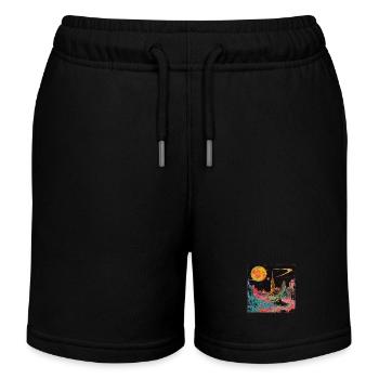 Planète - Short de jogging enfant bio Stanley/Stella - noir - Devant