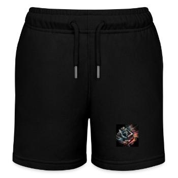 The Cube Metaverse - Kids Organic Sweat Shorts by Stanley/Stella - black - Front