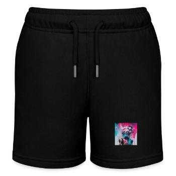 Limbo Robo Colour Splash - Kids Organic Sweat Shorts by Stanley/Stella - black - Front