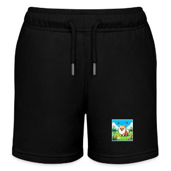 Pixel Pom - Kids Organic Sweat Shorts by Stanley/Stella - black - Front