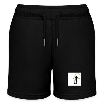 Homme sur escabeau - Short de jogging enfant bio Stanley/Stella - noir - Devant