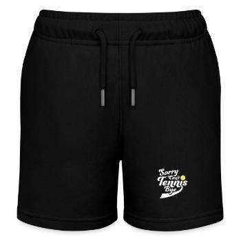 Sorry Can't Tennis Bye Zitat Lustiger Sportspruch - Kinder Organic Joggingshorts Mini Bolter von Stanley/Stella - Schwarz - Vorne
