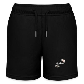 La mariee floral-idée cadeau la mariée - Short de jogging enfant bio Stanley/Stella - noir - Devant