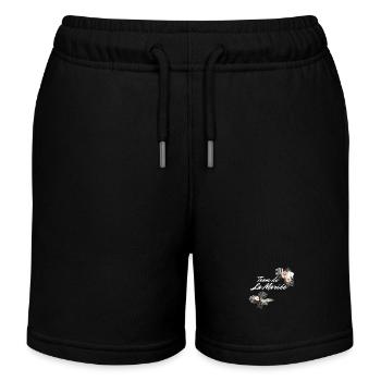 Tropisches Blumenbrautteam - Junggesellinnenabschied Geschenkidee - Kinder Organic Joggingshorts Mini Bolter von Stanley/Stella - Schwarz - Vorne