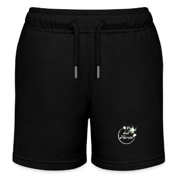 Die weiße Blumenbraut - Braut Geschenkidee - Kinder Organic Joggingshorts Mini Bolter von Stanley/Stella - Schwarz - Vorne