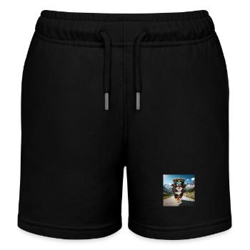 Bernese mountain dog - Kids Organic Sweat Shorts by Stanley/Stella - black - Front