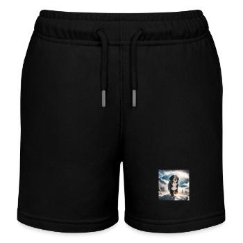 Bouvier bernois - Short de jogging enfant bio Stanley/Stella - noir - Devant