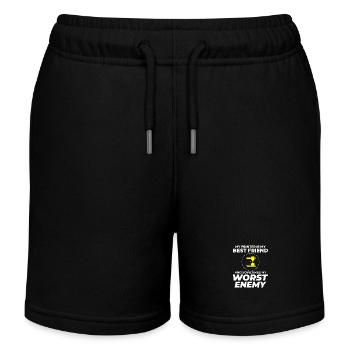 3D Printer 3D Printing - Kids Organic Sweat Shorts by Stanley/Stella - black - Front