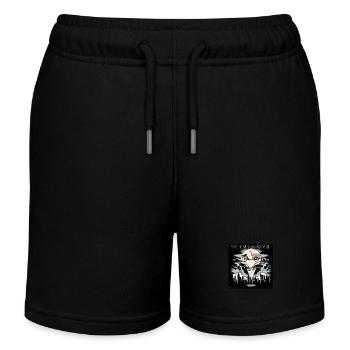 Vélo cargo dans le style Bat-Signal, vélo cargo - Short de jogging enfant bio Stanley/Stella - noir - Devant
