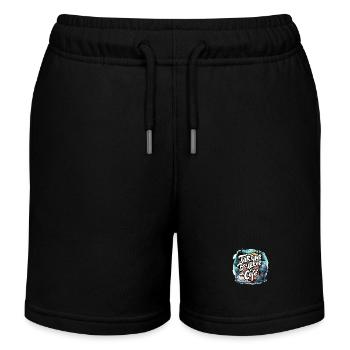 Buttered toast and coffee - Kids Organic Sweat Shorts by Stanley/Stella - black - Front