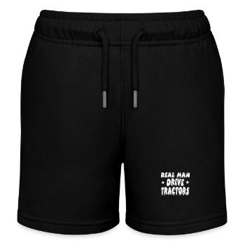 Traktor - Kinder Organic Joggingshorts Mini Bolter von Stanley/Stella - Schwarz - Vorne