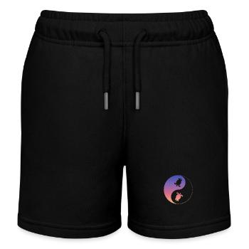 Schildkröten Schildkröte - Kinder Organic Joggingshorts Mini Bolter von Stanley/Stella - Schwarz - Vorne