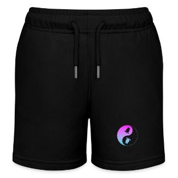 Schildkröte - Kinder Organic Joggingshorts Mini Bolter von Stanley/Stella - Schwarz - Vorne