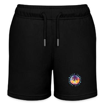 Malle Tour Colorful - Kids Organic Sweat Shorts by Stanley/Stella - black - Front