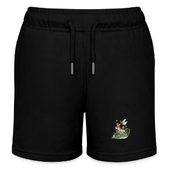 Fantasy Fairy Magic Fairytale Girl Nature Summer - Kids Organic Sweat Shorts by Stanley/Stella - black - Front