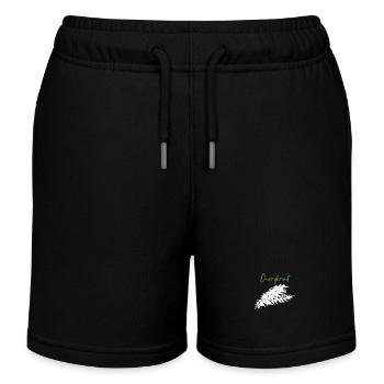 Currykraut Kräuter - Kinder Organic Joggingshorts Mini Bolter von Stanley/Stella - Schwarz - Vorne