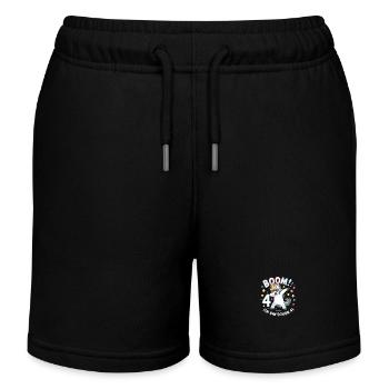 Boom! Ich bin 4 - Einhorn - Kinder Organic Joggingshorts Mini Bolter von Stanley/Stella - Schwarz - Vorne