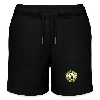 Chat Ninja - Short de jogging enfant bio Stanley/Stella - noir - Devant