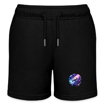 Ein Teleskop erweitert unseren Horizont - Kinder Organic Joggingshorts Mini Bolter von Stanley/Stella - Schwarz - Vorne