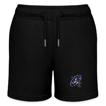 Mit dem Teleskop entfernte Planeten entdecken - Kinder Organic Joggingshorts Mini Bolter von Stanley/Stella - Schwarz - Vorne
