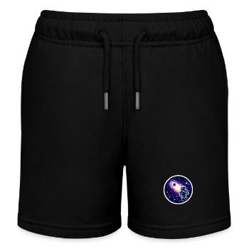Astronaut in the infinite expanses - Kids Organic Sweat Shorts by Stanley/Stella - black - Front