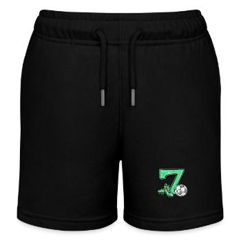 Football 7 years old - Kids Organic Sweat Shorts by Stanley/Stella - black - Front