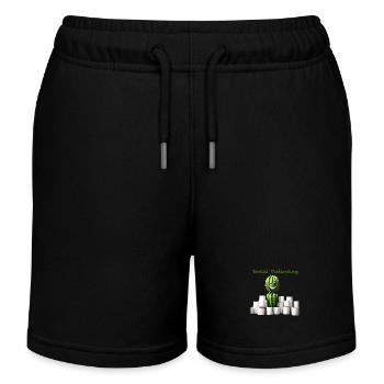 Distanciation sociale - Short de jogging enfant bio Stanley/Stella - noir - Devant