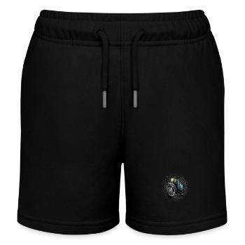 Schwalbe Tuning (türkis / Rost) // Illustration - Kinder Organic Joggingshorts Mini Bolter von Stanley/Stella - Schwarz - Vorne