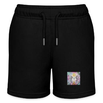 Herzengel Lichtleben - Kinder Organic Joggingshorts Mini Bolter von Stanley/Stella - Schwarz - Vorne