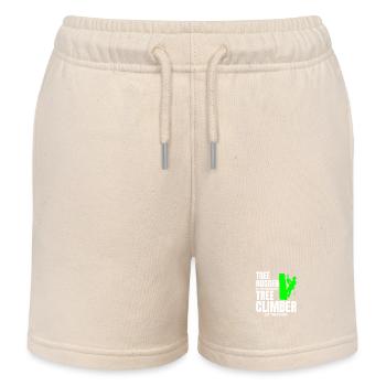 Arborist Tree Surgeon Climber Climbing Trimmer - Kids Organic Sweat Shorts by Stanley/Stella - soft Ecru - Front