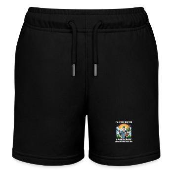 Arboriste Arboriculture Chirurgien Grimpeur Grimpeur Coupe-bordures - Short de jogging enfant bio Stanley/Stella - noir - Devant