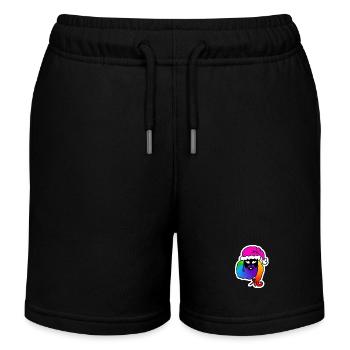 WeihnachtsMann-Frau Androgyn : Sticky Queer Pride - Kinder Organic Joggingshorts Mini Bolter von Stanley/Stella - Schwarz - Vorne