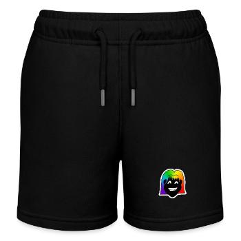 Großer Grinser : Sticky Queer Pride - Kinder Organic Joggingshorts Mini Bolter von Stanley/Stella - Schwarz - Vorne