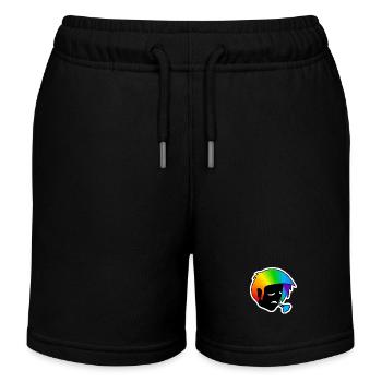 Traurig außer Atem : Sticky Queer Pride - Kinder Organic Joggingshorts Mini Bolter von Stanley/Stella - Schwarz - Vorne