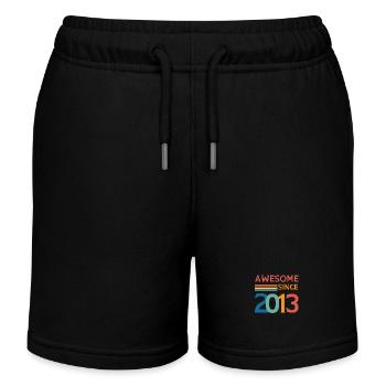 Awesome since 2013 - Kids Organic Sweat Shorts by Stanley/Stella - black - Front