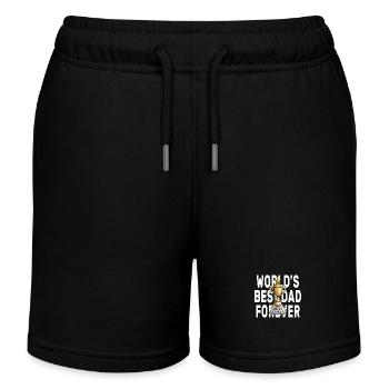 Bester Papa der Welt - Pokal - Cup - Kinder Organic Joggingshorts Mini Bolter von Stanley/Stella - Schwarz - Vorne