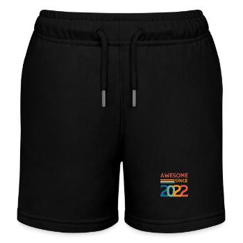Awesome since 2022 - Kids Organic Sweat Shorts by Stanley/Stella - black - Front