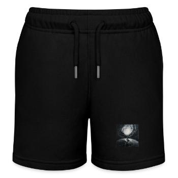 Dunkler Raum - Kinder Organic Joggingshorts Mini Bolter von Stanley/Stella - Schwarz - Vorne