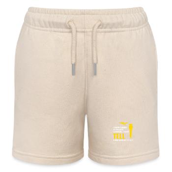 Air Traffic Controller ATC Aviation Humor Airplane - Kids Organic Sweat Shorts by Stanley/Stella - soft Ecru - Front