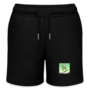Skully Pete - Kinder Organic Joggingshorts Mini Bolter von Stanley/Stella - Schwarz - Vorne