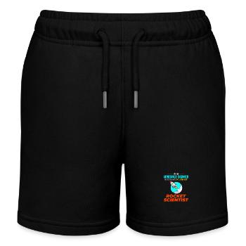 Luft- und Raumfahrtingenieur Raumfahrtraketenwissenschaftler - Kinder Organic Joggingshorts Mini Bolter von Stanley/Stella - Schwarz - Vorne