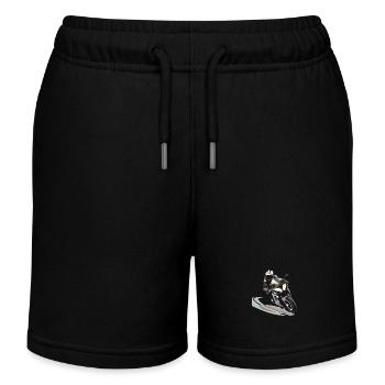 Motorcycling as the elixir of life - Kids Organic Sweat Shorts by Stanley/Stella - black - Front