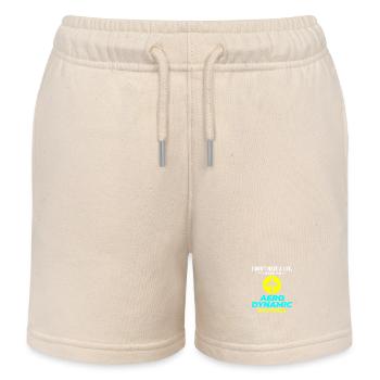 Luft- und Raumfahrtingenieur Flugmechaniker Flugzeug Flugzeug - Kinder Organic Joggingshorts Mini Bolter von Stanley/Stella - Natur - Vorne