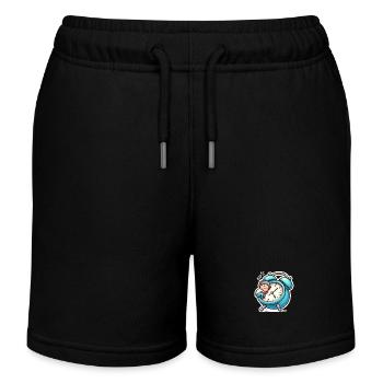 Wecker und Schlafen - Kinder Organic Joggingshorts Mini Bolter von Stanley/Stella - Schwarz - Vorne